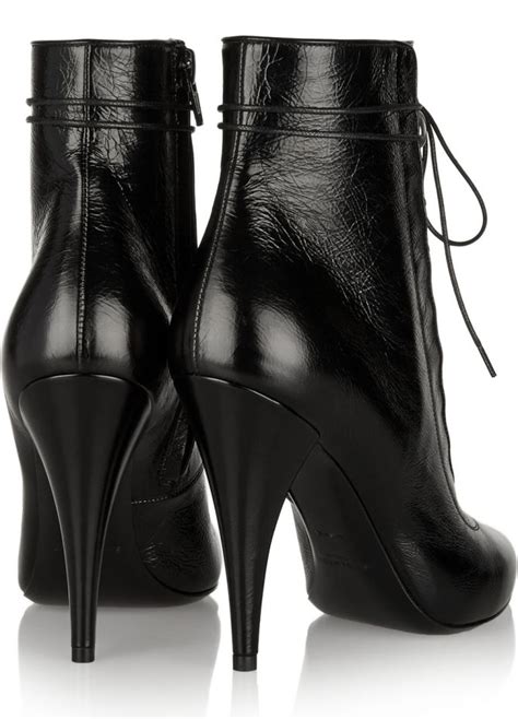 Saint Laurent Fetish 105 textured leather ankle boots 